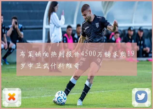 布莱顿向热刺报价4500万镑求购19岁中卫武什科维奇
